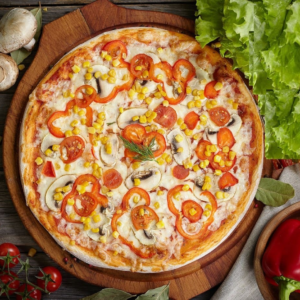 Вкусная пицца – Овощная